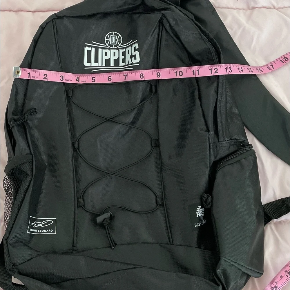 NWT NBA Los Angeles Clippers black Baby2Baby Kawhi Leonard backpack 11x17 spring